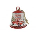 Kolomp fém autós 14x16cm - Piros/fehér