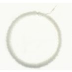 Karácsonyfa dísz kör szőrös 27cm - Fehér