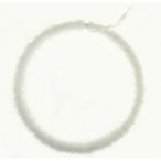 Karácsonyfa dísz kör szőrös 16cm - Fehér