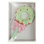 Nyalóka poly 9cm fánkos akasztós - Kék