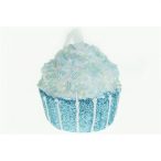 Karácsonyfa dísz muffin foam 7cm cukros - Kék