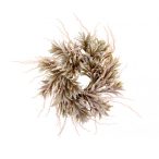 Selyemvirág koszorú 41cm - Bézs