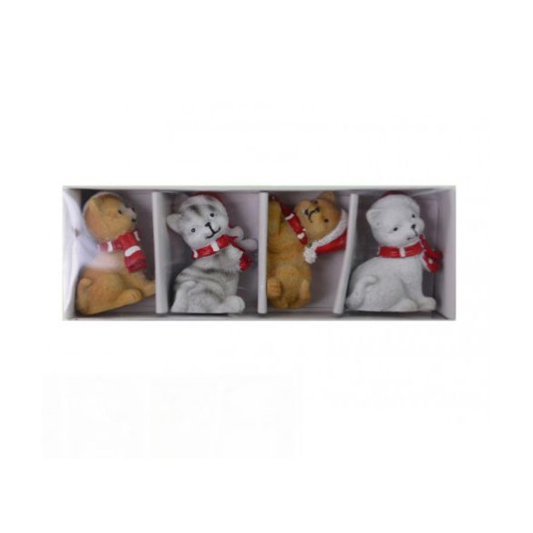 Figura cica poly mikulássapis 15x5x3cm - S/4