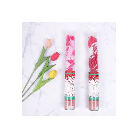 Konfetti ágyú szív 40 cm