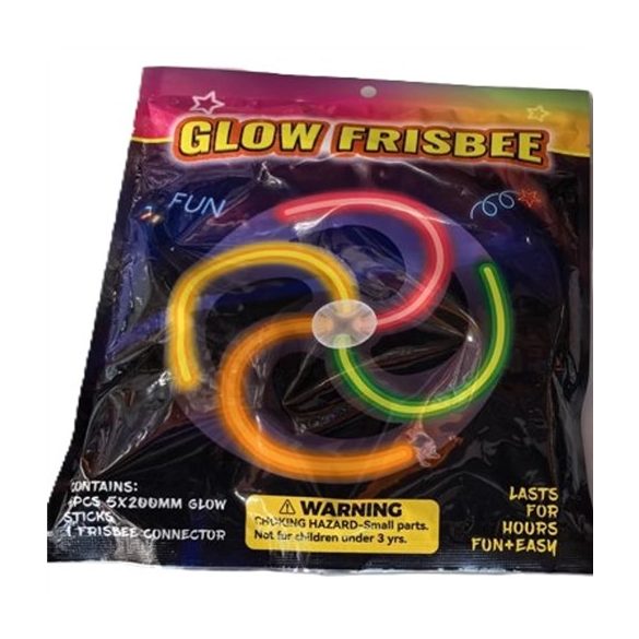 Világító frizbi 19,5 cm