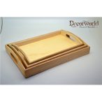 Natúr fa tálca 3db (SZETT)