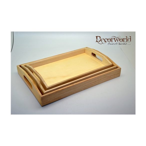 Natúr fa tálca 35x23