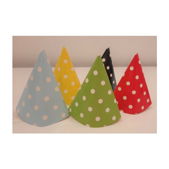 Kalap papír egyszínű -  10db/csom.