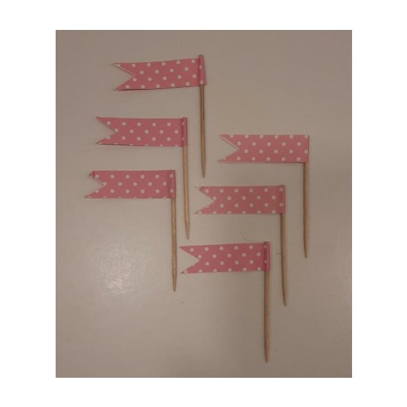 Zászló falatdísz - 24db/cs