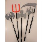 Jelmez kiegészítők műanyag 50cm - Vasvilla, bárd, kasza