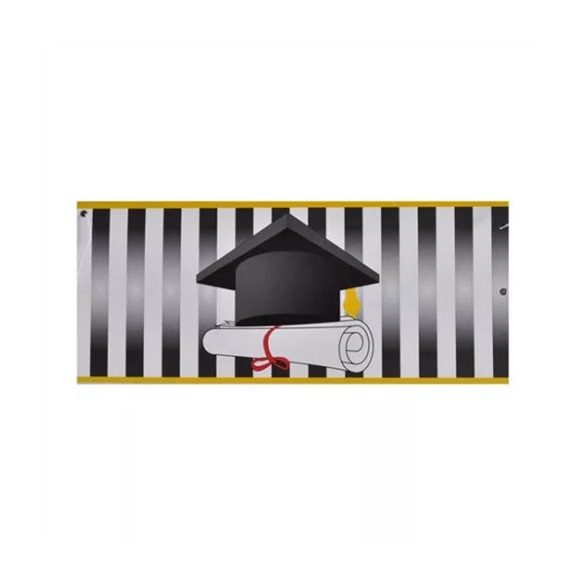 Diplomaosztós papír felirat "Gratulálunk" 30x60 cm