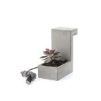 USB-vel működtethető design beton lámpa és kaspó