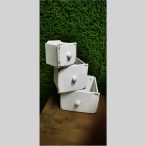 Fa fiók kaspó sima 20x18cm - Rózsaszín (L-es)