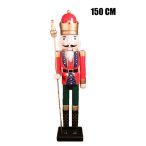 Diótörő + lándzsa fa 150cm - Piros/zöld