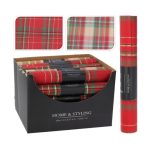   Karácsonyi dekorációs anyag 28x250cm - Skótkockás 2féle