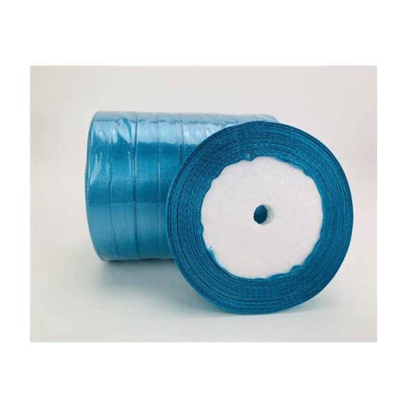 Szatén szalag 1cm x 22m - Azúr kék