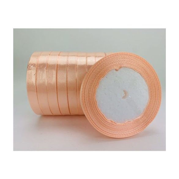 Szatén szalag 1cm x 22m - Barack