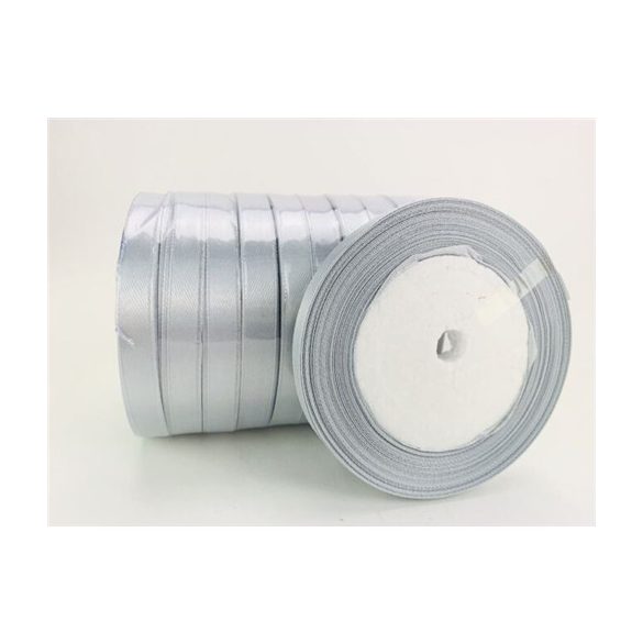 Szatén szalag 1cm x 22m - Ezüst
