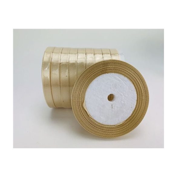 Szatén szalag 1cm x 22m - Tejeskávé