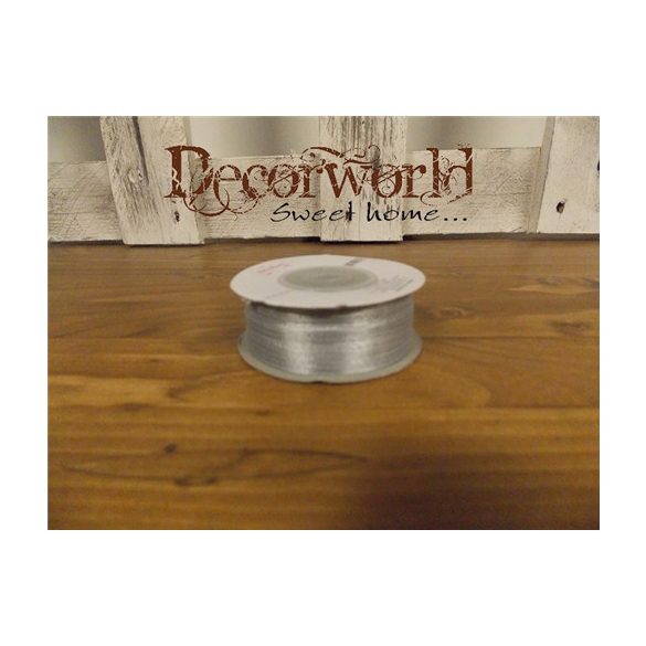 Szatén szalag ezüst 3mmx50m