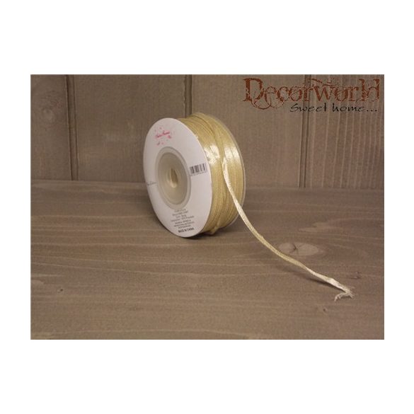 Szatén szalag bézs 3mmx50m