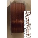 Szatén szalag csoki barna 3mmx50m