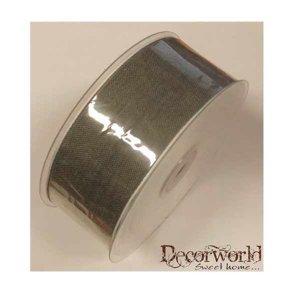 Len juta szalag drótos 40mm/20m - Szürke