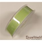 Len yuta szalag világos zöld drótos 25mm/20m
