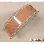 Len yuta szalag rózsaszín drótos 25mm/20m