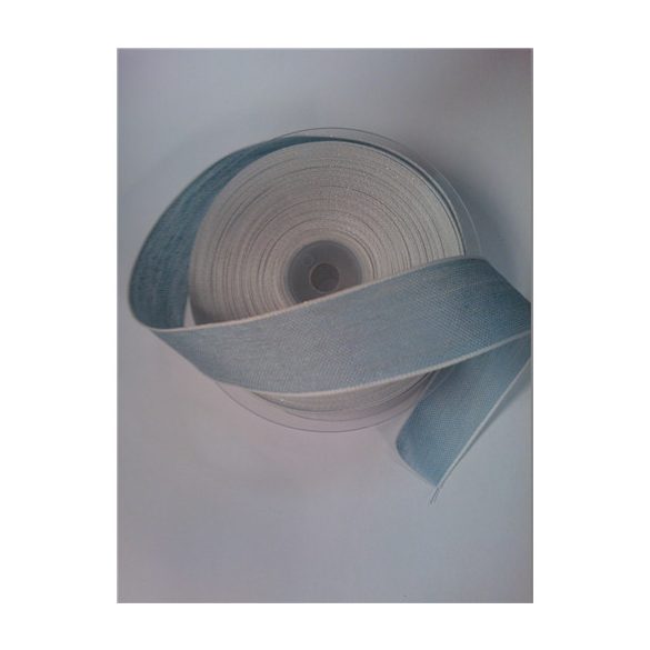 Len yuta szalag kék drótos 25mm/20m