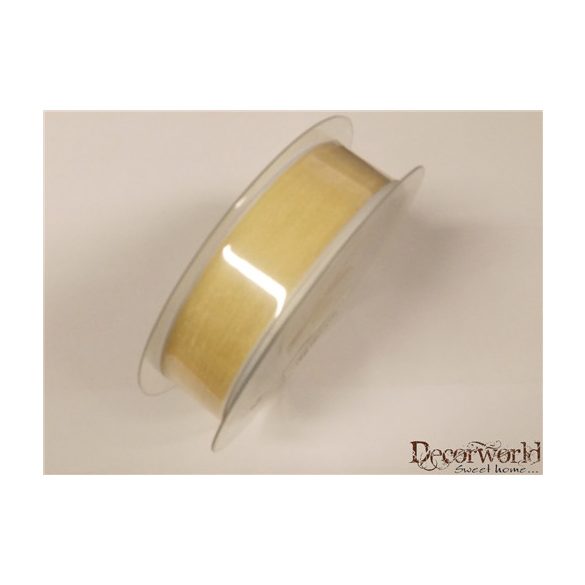 Len yuta szalag krém drótos 25mm/20m