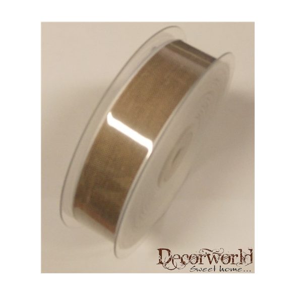 Len yuta szalag világosbarna drótos 25mm/20m