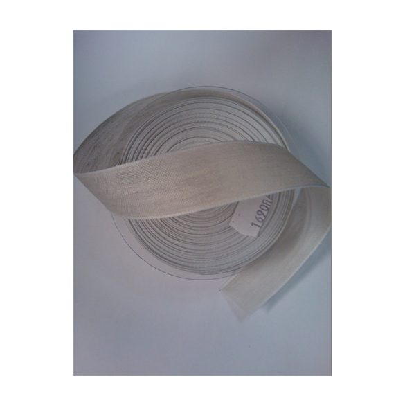 Len yuta szalag natúr drótos 25mm/20m