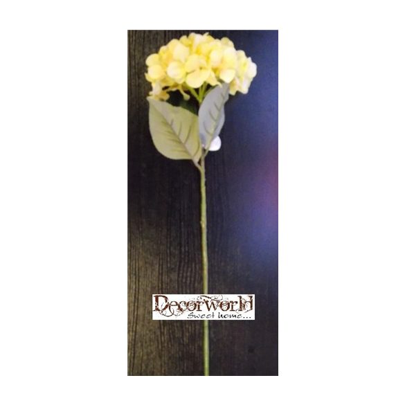 Hortenzia szál 67cm sárga