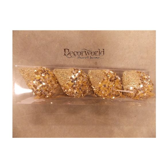 Karácsonyfadísz Ovál Pezsgő S/4db