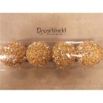 Karácsonyfadísz Gömb 10cm Pezsgő S/4db