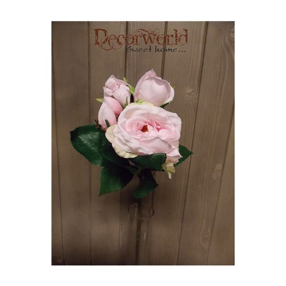 Rózsa szálas 5 fej Pink 45cm