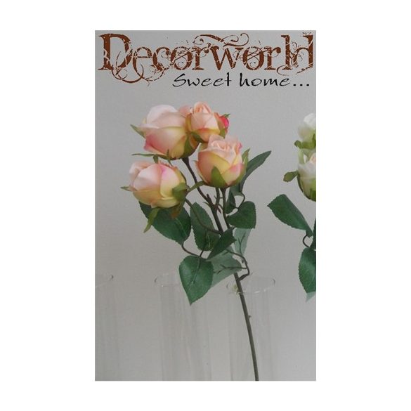 Rózsa ág x5 48cm - Barack