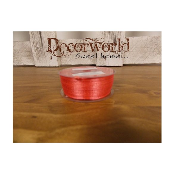 Szatén szalag korall 3mmx50m