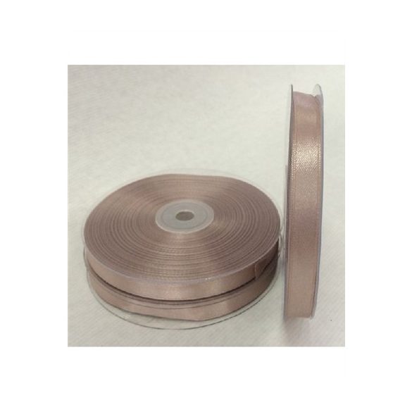 Szatén szalag két oldalas 10mm x 50m vanília