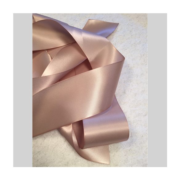 Szatén szalag két oldalas 25mm x 50m vanília