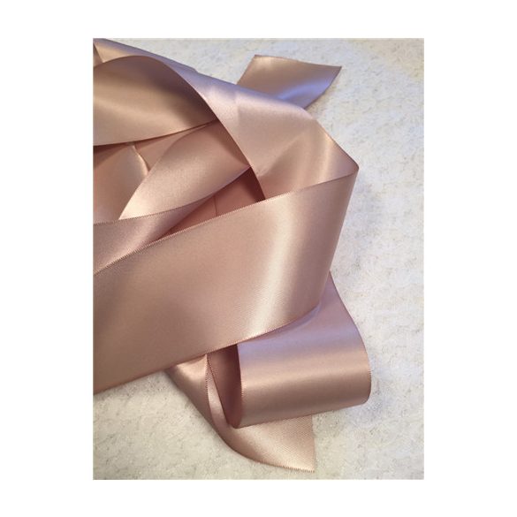 Szatén szalag két oldalas 38mm x 50m vanília