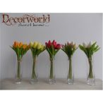 Tulipán csokor 26cm 10 szál - Több féle