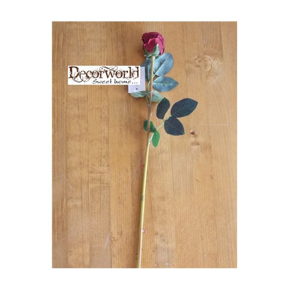 Szálas rózsa burgundi 45cm