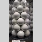 Kd. Gömb üveg fehér 4cm S/36db