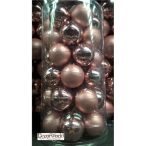 Kd. Gömb üveg pink 4cm S/36db