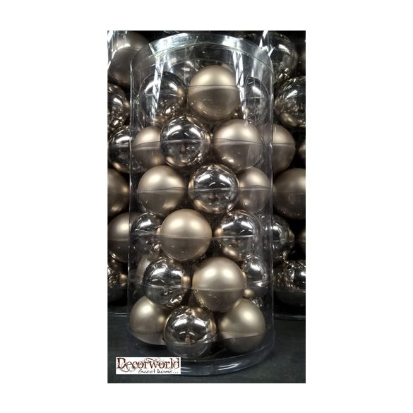 Kd. Gömb üveg krém 4cm S/36db