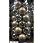 Kd. Gömb üveg krém 6cm S/36db