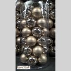 Kd. Gömb üveg világos barna 6cm S/36db