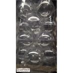 Kd. Gömb üveg átlátszó 8cm S/16db